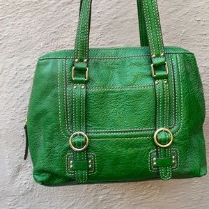 Etienne Ainger | Green Leather Handbag